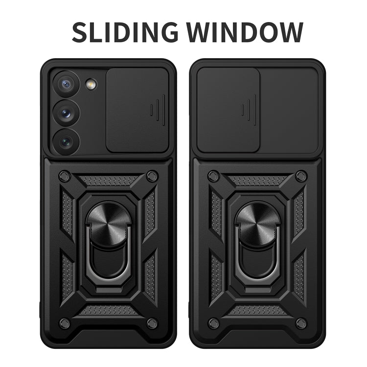 For Samsung Galaxy S23 5G Sliding Camera Cover Design TPU+PC Phone Case