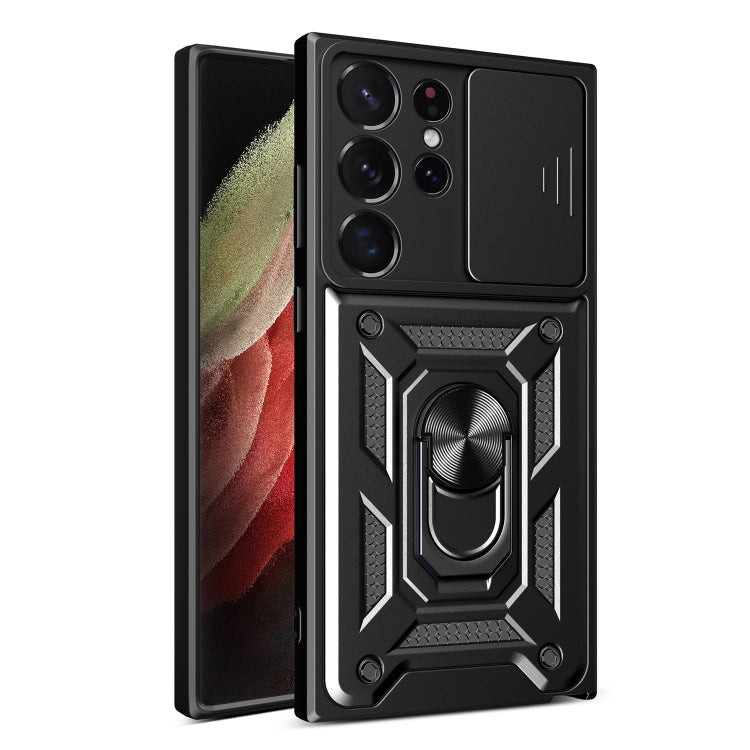 For Samsung Galaxy S23 Ultra 5G Sliding Camera Cover Design TPU+PC Phone Case