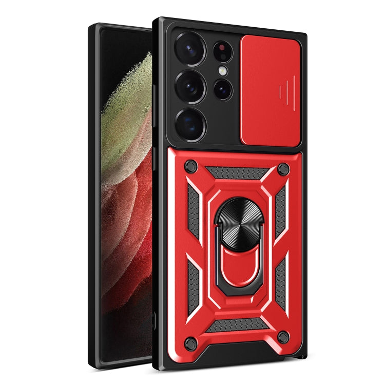 For Samsung Galaxy S23 Ultra 5G Sliding Camera Cover Design TPU+PC Phone Case
