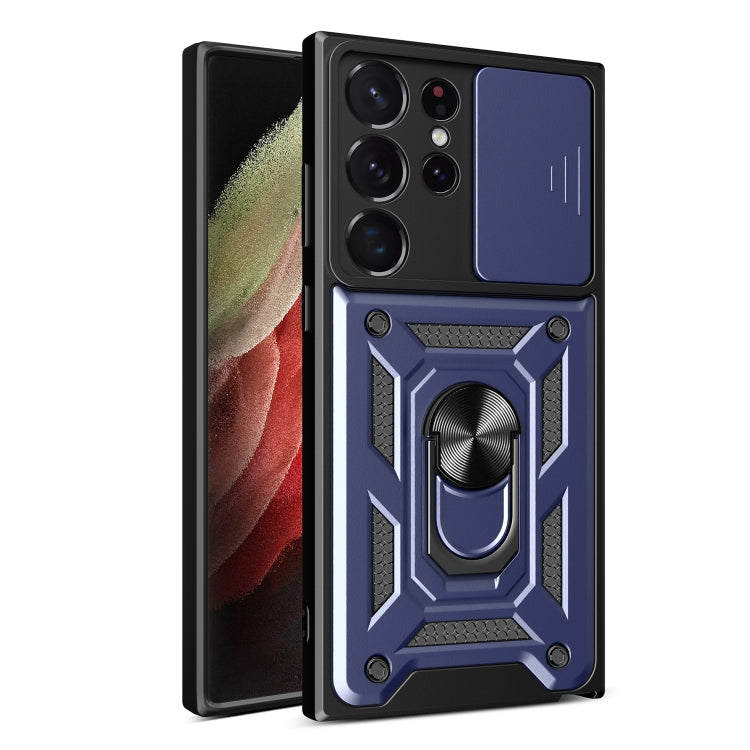 For Samsung Galaxy S23 Ultra 5G Sliding Camera Cover Design TPU+PC Phone Case