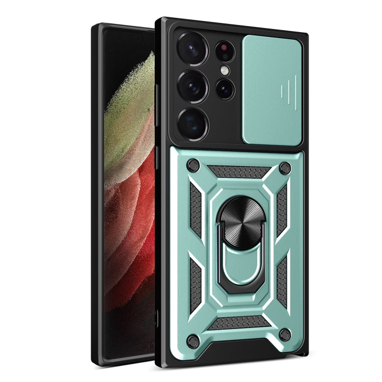For Samsung Galaxy S23 Ultra 5G Sliding Camera Cover Design TPU+PC Phone Case