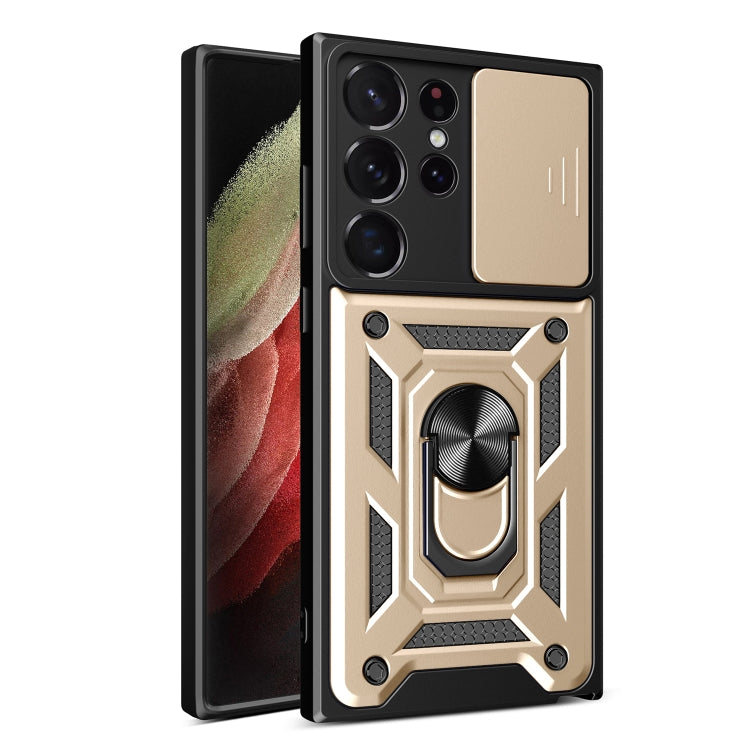 For Samsung Galaxy S23 Ultra 5G Sliding Camera Cover Design TPU+PC Phone Case