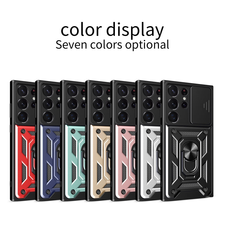 For Samsung Galaxy S23 Ultra 5G Sliding Camera Cover Design TPU+PC Phone Case