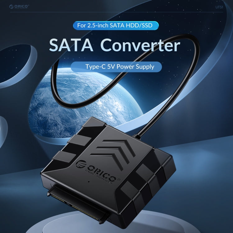 ORICO UTS1 USB 2.0 2.5-inch SATA HDD Adapter, Cable Length:0.3m