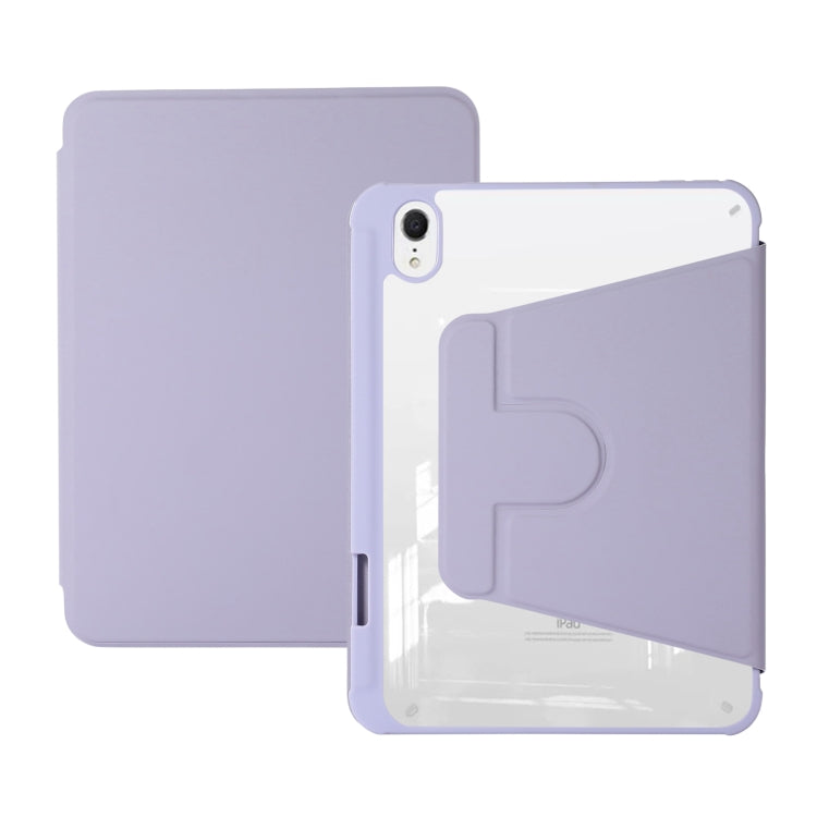 For iPad mini 6 Acrylic Rotatable Holder Tablet Leather Case