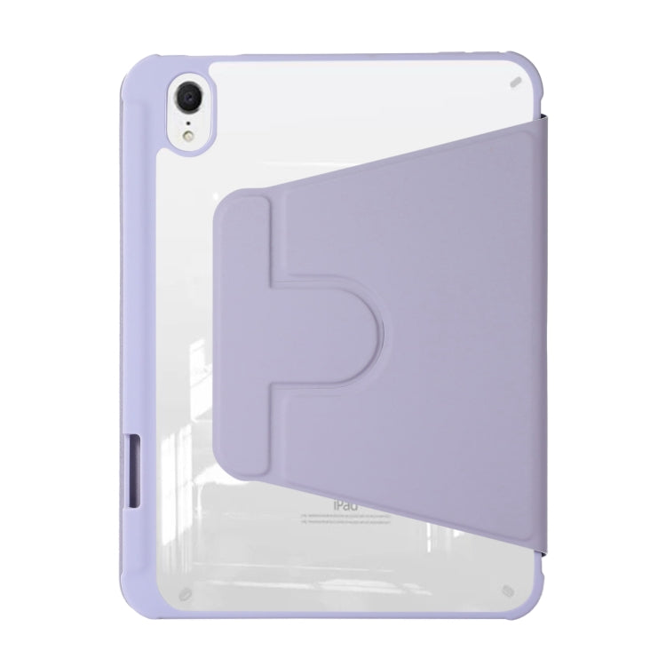 For iPad mini 6 Acrylic Rotatable Holder Tablet Leather Case