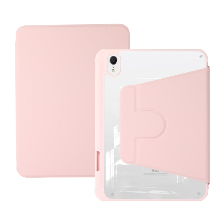 For iPad mini 6 Acrylic Rotatable Holder Tablet Leather Case