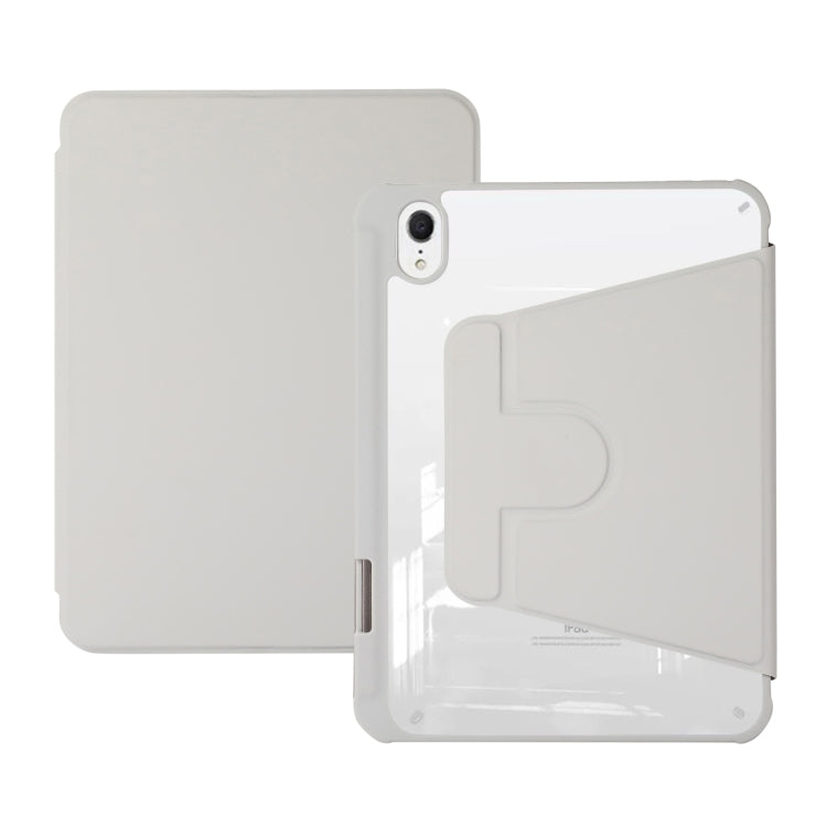 For iPad mini 6 Acrylic Rotatable Holder Tablet Leather Case