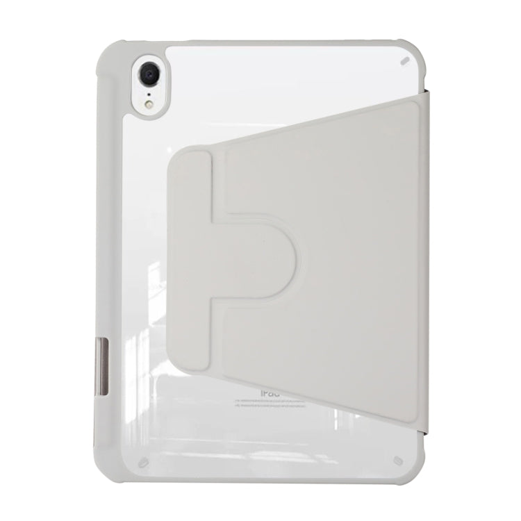 For iPad mini 6 Acrylic Rotatable Holder Tablet Leather Case