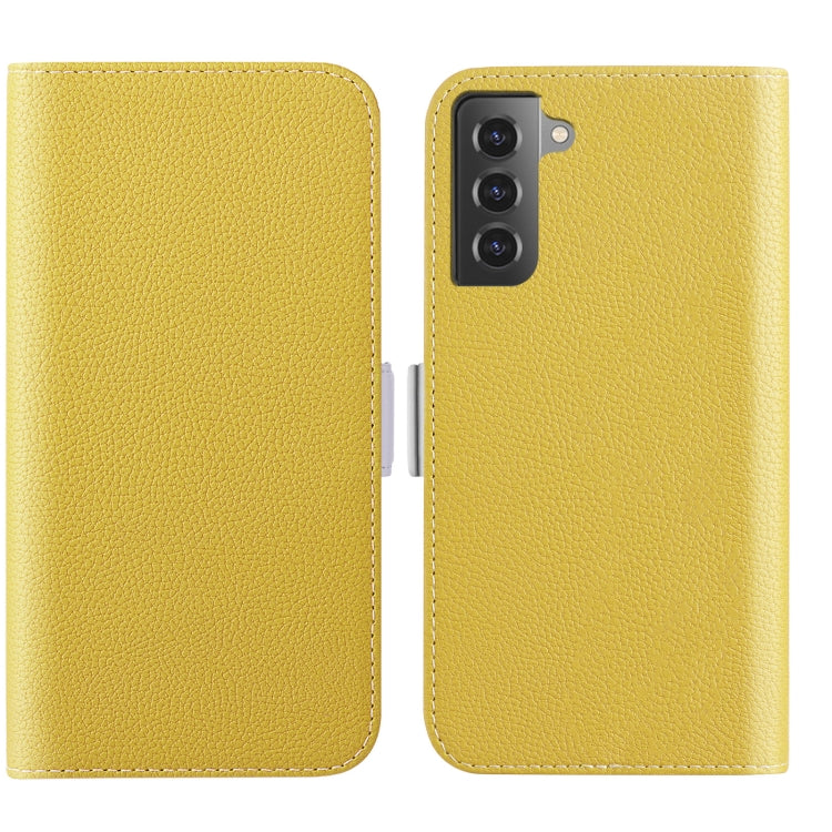 For Samsung Galaxy S23+ 5G Candy Color Litchi Texture Leather Phone Case
