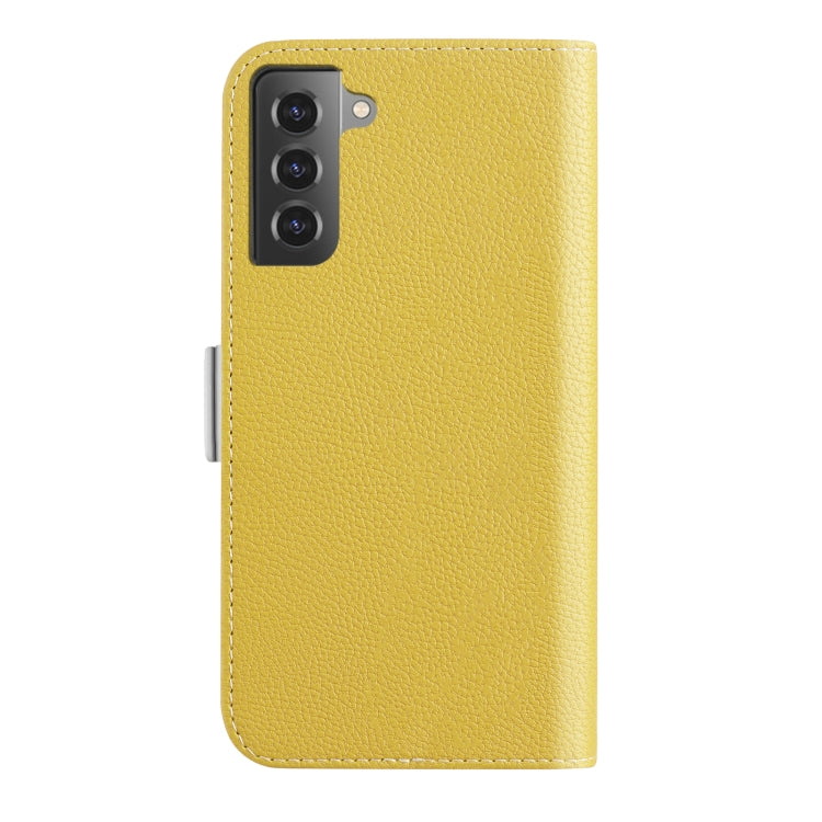 For Samsung Galaxy S23+ 5G Candy Color Litchi Texture Leather Phone Case