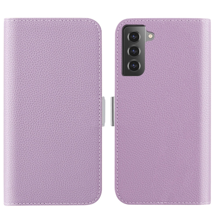 For Samsung Galaxy S23+ 5G Candy Color Litchi Texture Leather Phone Case