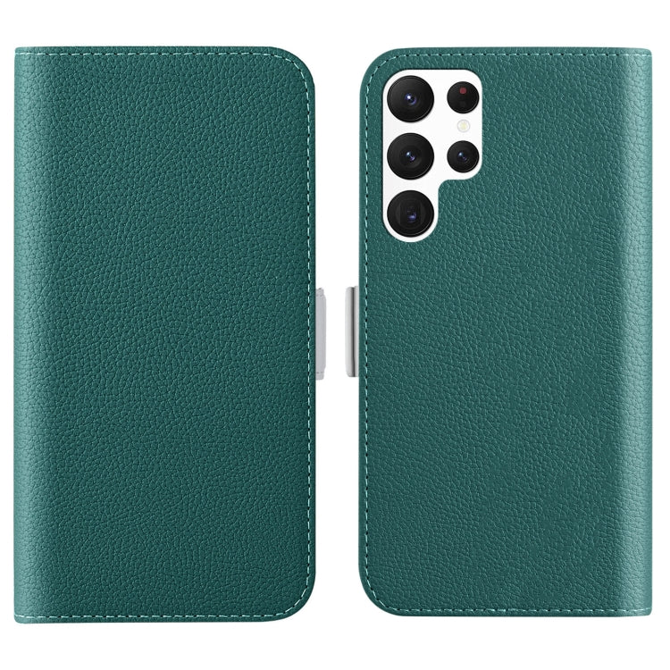 For Samsung Galaxy S23 Ultra 5G Candy Color Litchi Texture Leather Phone Case