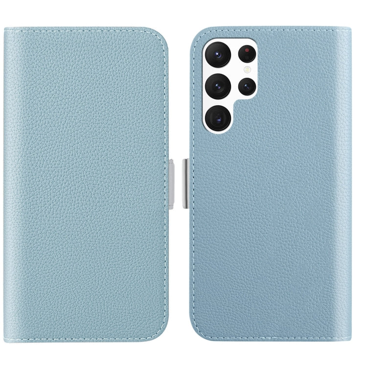 For Samsung Galaxy S23 Ultra 5G Candy Color Litchi Texture Leather Phone Case