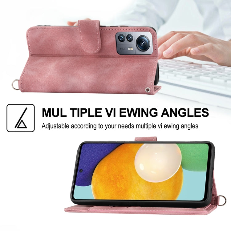 For Samsung Galaxy A72 Skin-feel Flowers Embossed Wallet Leather Phone Case