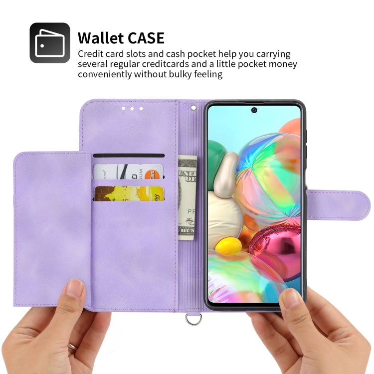 For Samsung Galaxy A03s 164 Skin-feel Flowers Embossed Wallet Leather Phone Case