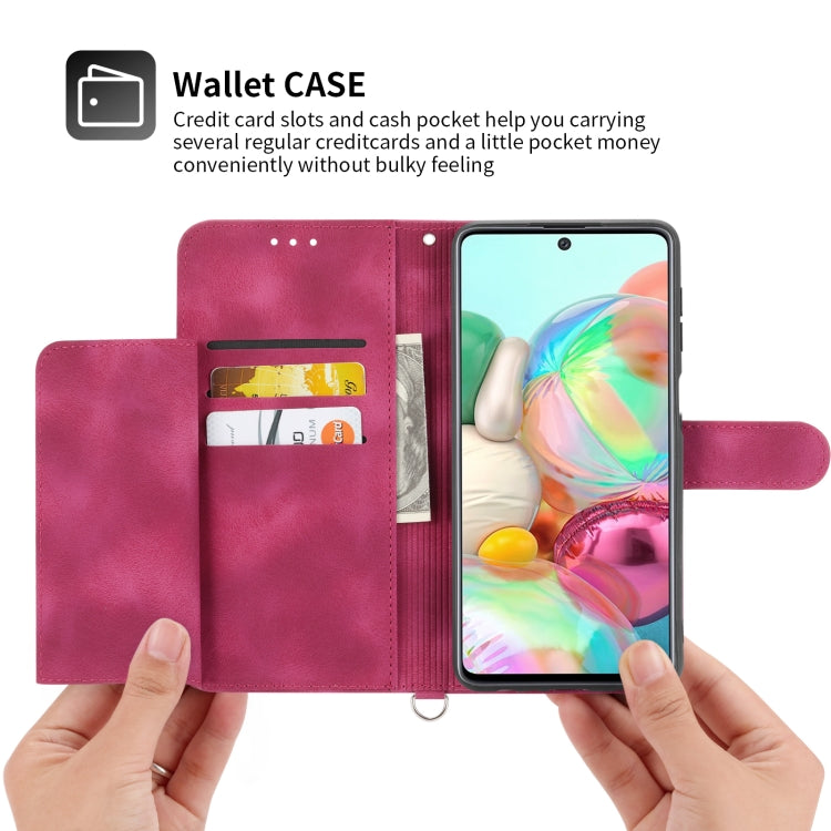 For Samsung Galaxy A03s 164 Skin-feel Flowers Embossed Wallet Leather Phone Case