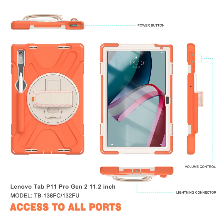 For Lenovo Pad Pro 11.2 2022 TB-138FC/132FU Silicone + PC Protective Tablet Case