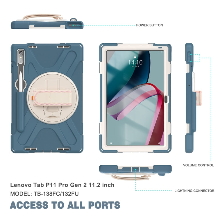 For Lenovo Pad Pro 11.2 2022 TB-138FC/132FU Silicone + PC Protective Tablet Case