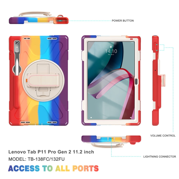 For Lenovo Pad Pro 11.2 2022 TB-138FC/132FU Silicone + PC Protective Tablet Case