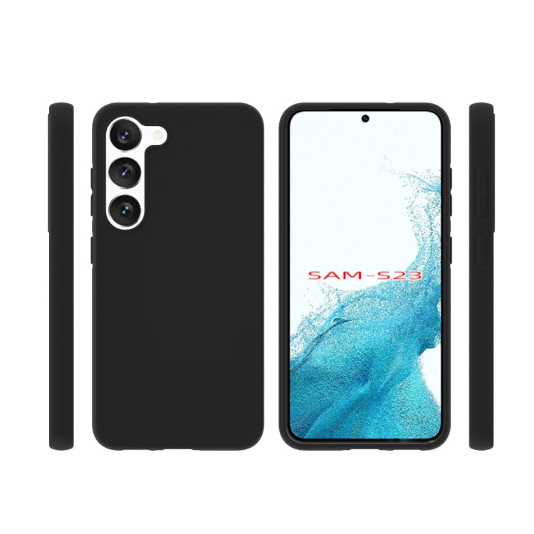 For Samsung Galaxy S23 5G Frosted Phone Case(Black)