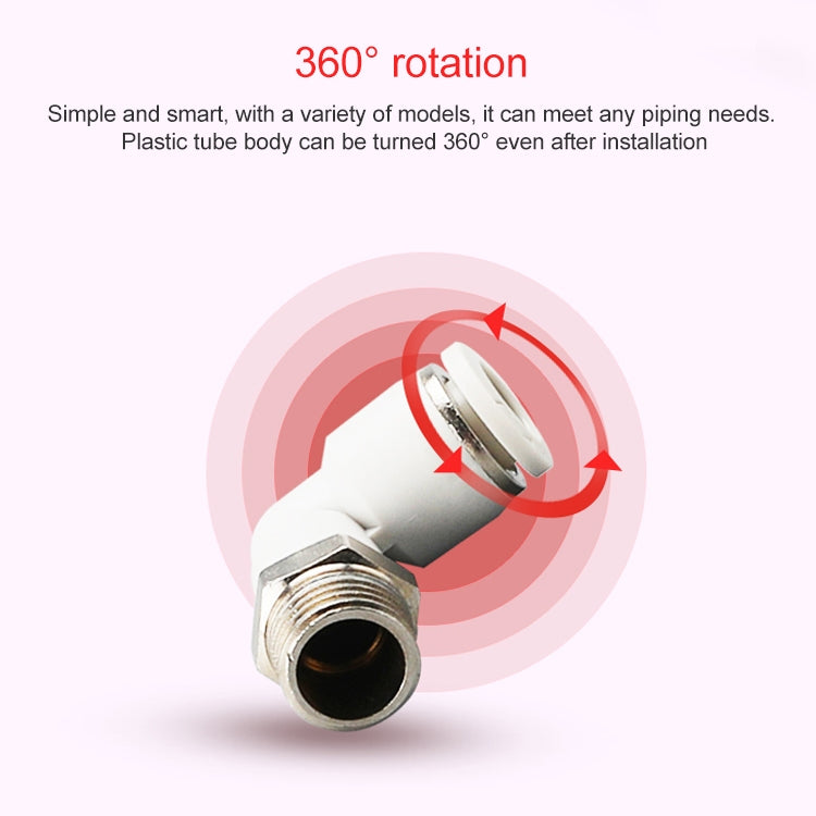 PL4-02 LAIZE 10pcs PL Elbow Pneumatic Quick Fitting Connector
