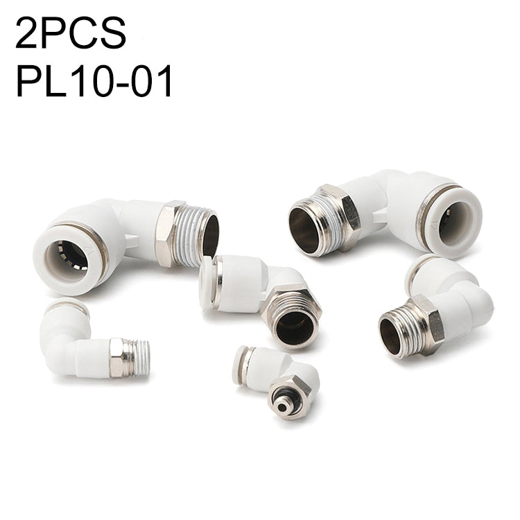 PL10-01 LAIZE 10pcs PL Elbow Pneumatic Quick Fitting Connector