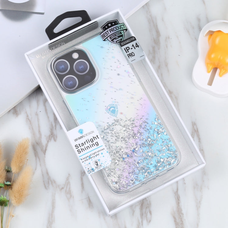 For iPhone 14 Pro DFANS DESIGN Golden Diamond TPU+PC Phone Case