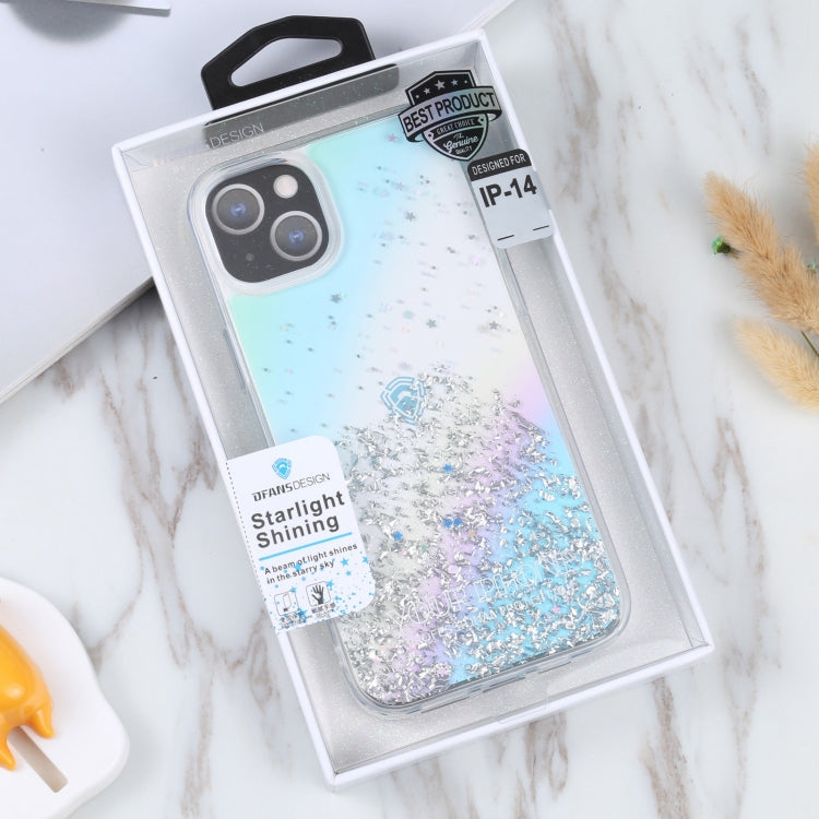 For iPhone 14 DFANS DESIGN Golden Diamond TPU+PC Phone Case