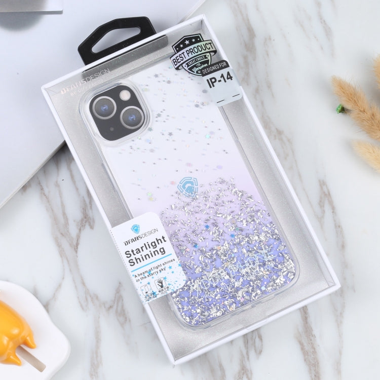 For iPhone 14 DFANS DESIGN Golden Diamond TPU+PC Phone Case