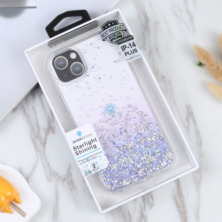 For iPhone 14 Plus DFANS DESIGN Golden Diamond TPU+PC Phone Case