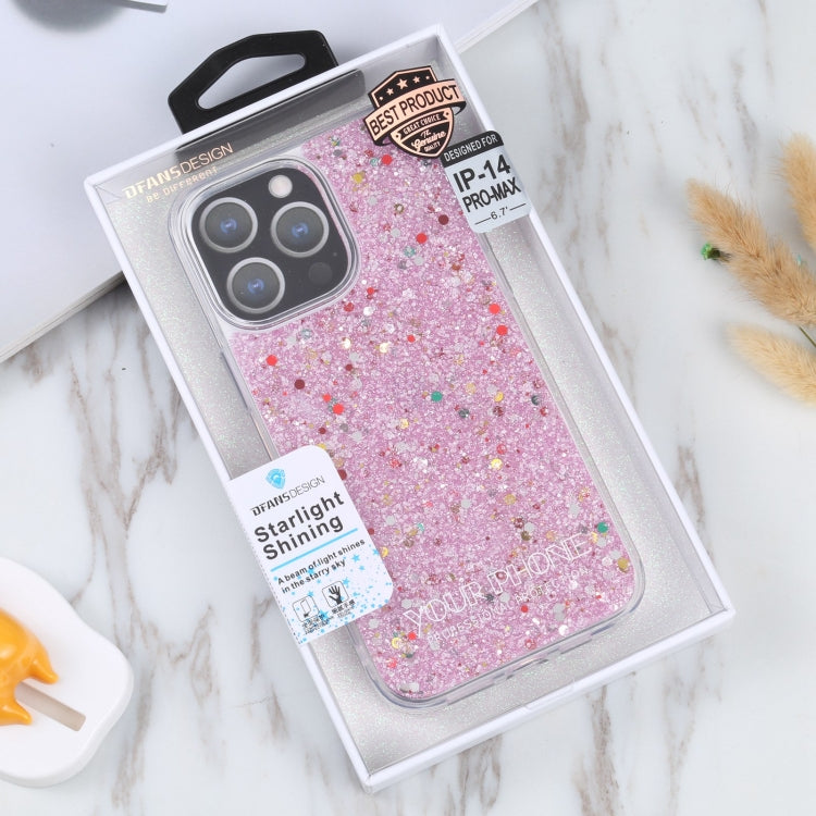 For iPhone 14 Pro Max DFANS DESIGN Starlight Shining TPU+PC Phone Case