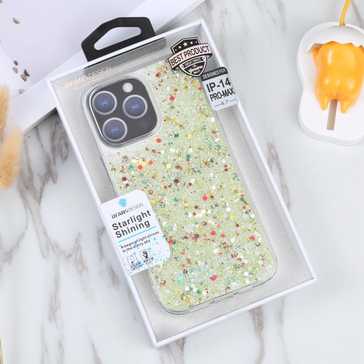 For iPhone 14 Pro Max DFANS DESIGN Starlight Shining TPU+PC Phone Case
