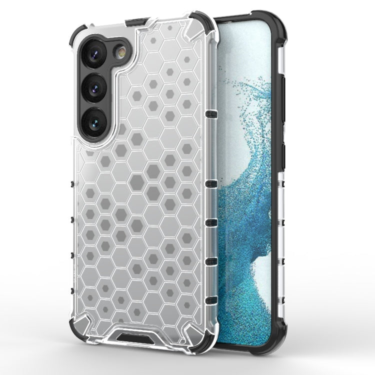 For Samsung Galaxy S23 5G Shockproof Honeycomb PC + TPU Protective Phone Case