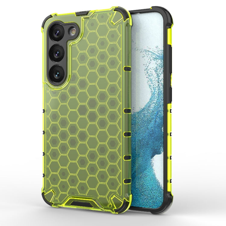 For Samsung Galaxy S23 5G Shockproof Honeycomb PC + TPU Protective Phone Case