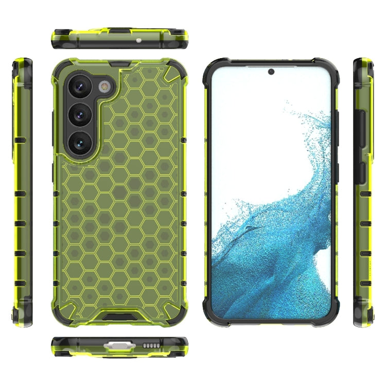 For Samsung Galaxy S23 5G Shockproof Honeycomb PC + TPU Protective Phone Case