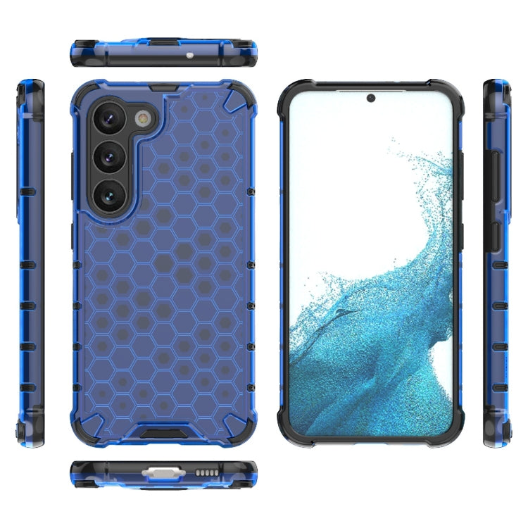 For Samsung Galaxy S23 5G Shockproof Honeycomb PC + TPU Protective Phone Case
