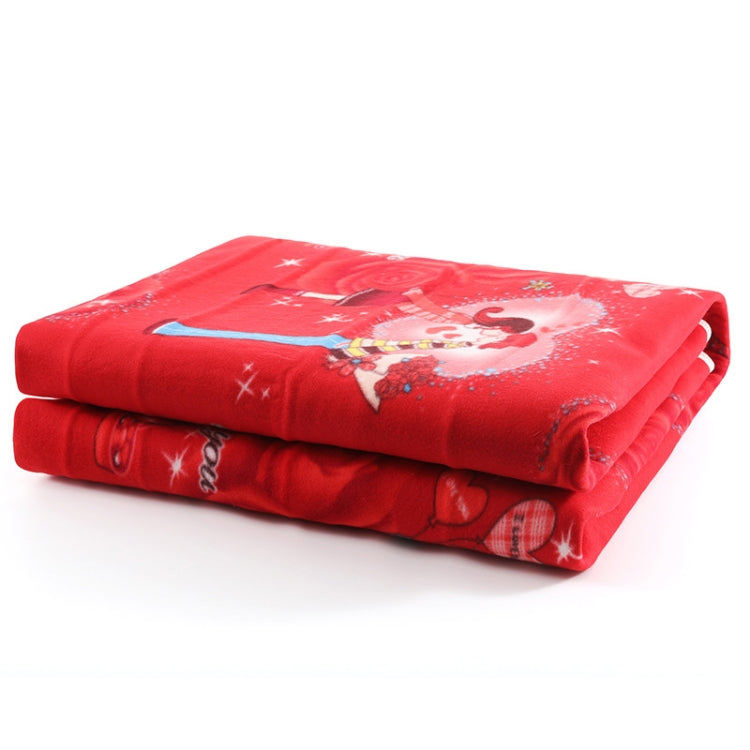 1.5x1.2m 220V Timing Temperature Adjustment Electric Blanket Single Smart, Random Color Delivery(Woolen Blanket)