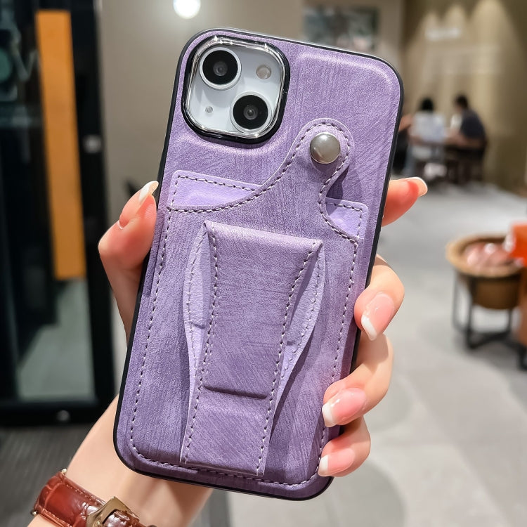 For iPhone 14 Plus Side Leather Rotation Card Holder Phone Case