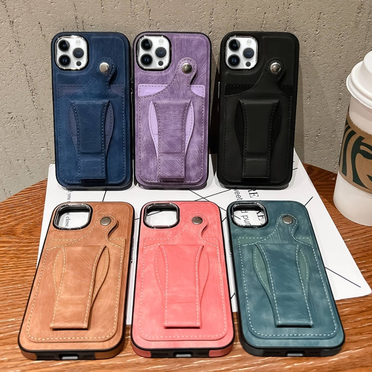 For iPhone 13 Pro Max Side Leather Rotation Card Holder Phone Case