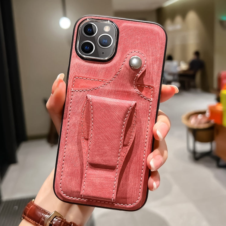 For iPhone 11 Pro Max Side Leather Rotation Card Holder Phone Case