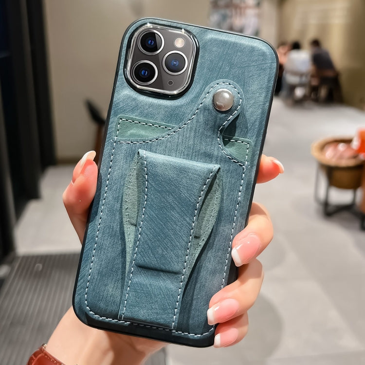 For iPhone 11 Pro Side Leather Rotation Card Holder Phone Case
