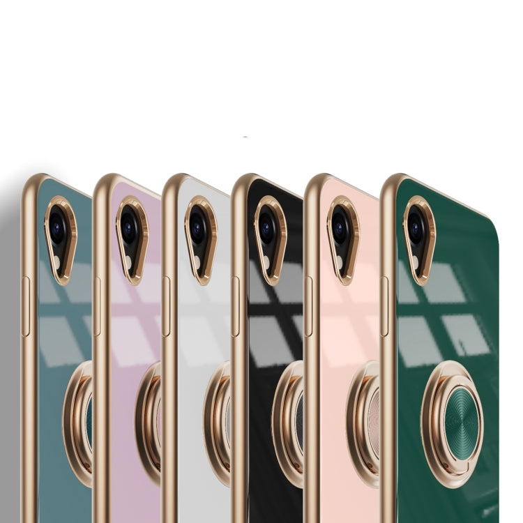 For Samsung Galaxy A23e JP Version 6D Electroplating Silicone Phone Case with Ring Holder