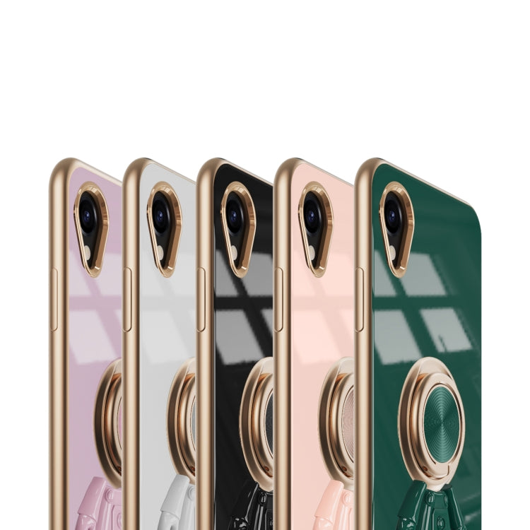 For Samsung Galaxy A23e JP Version 6D Plating Astronaut Ring Kickstand Phone Case