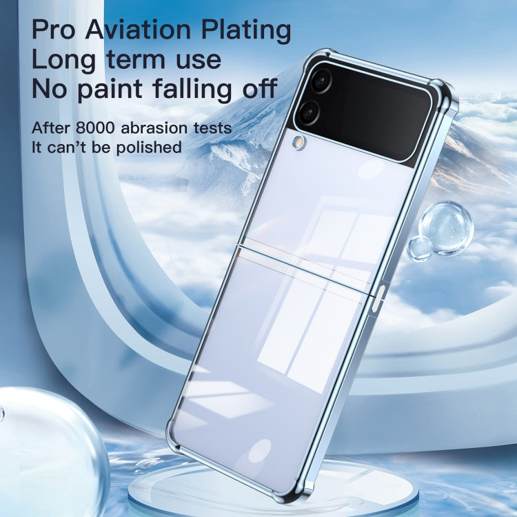 For Samsung Galaxy Z Flip4 Electroplating Airbag Shockproof Folding Phone Case