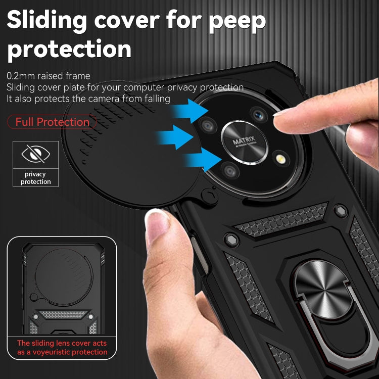 For Honor X9 Sliding Camshield Holder Phone Case
