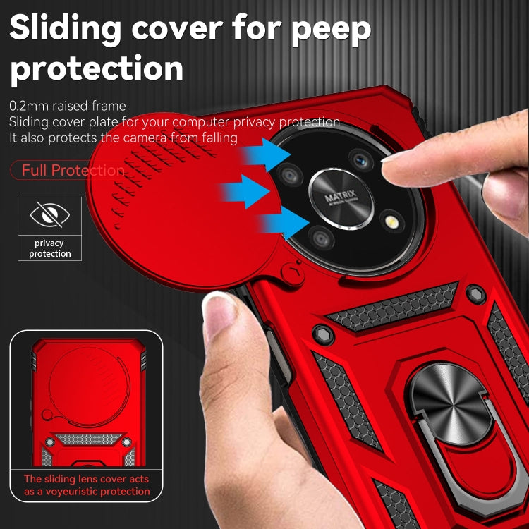 For Honor X9 Sliding Camshield Holder Phone Case