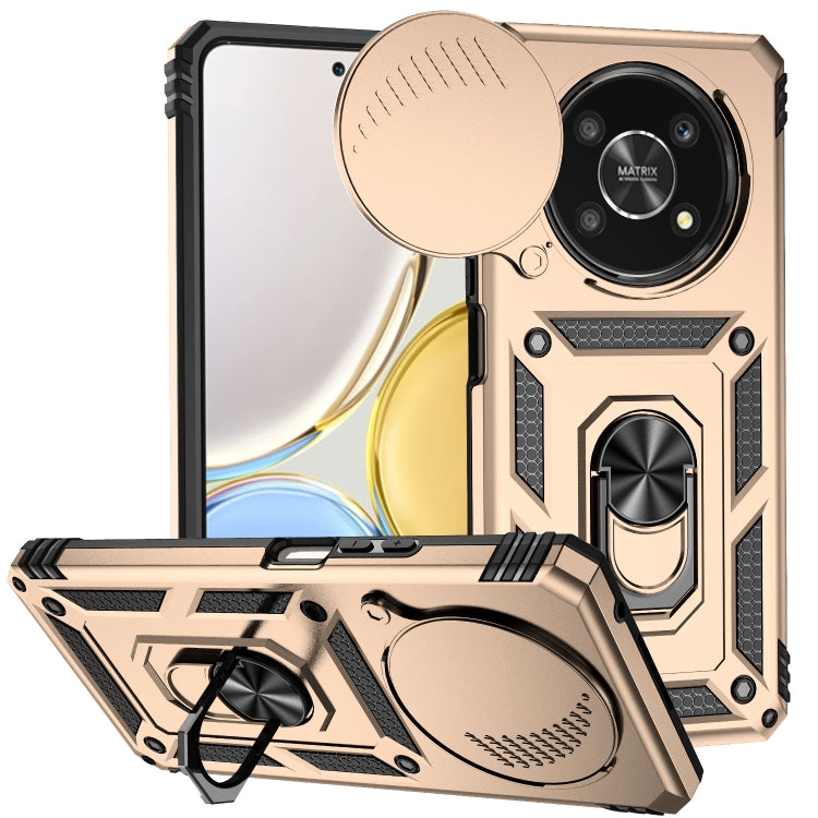 For Honor X9 Sliding Camshield Holder Phone Case