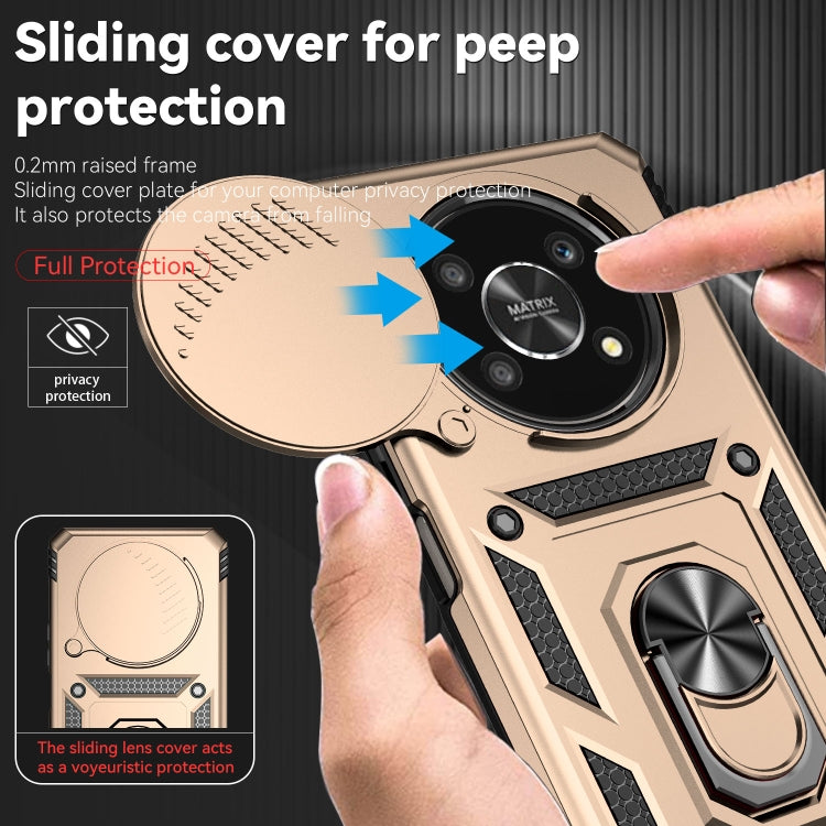 For Honor X9 Sliding Camshield Holder Phone Case