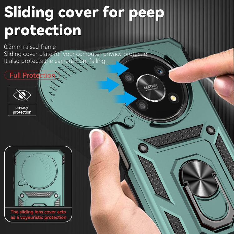 For Honor X9 Sliding Camshield Holder Phone Case